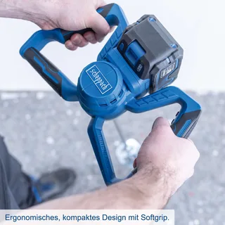 Akku Farb- und Mörtelrührwerk BC-PMX100-X Scheppach - 20V | max. 650min-1 Drehzahlregulierung | 100mm Rührdurchmesser | inkl. Akku & Ladegerät by Scheppach – product image 4 of 5