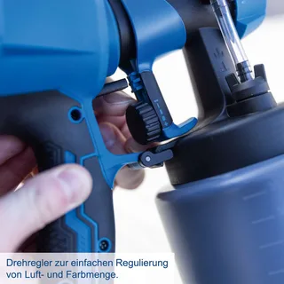Akku-Farbsprühsystem C-APS700-X Scheppach - 20V | 1000ml Füllmenge | 3 Sprühbilder | 700 ml/min Durchflussmenge | inkl. 2Ah Akku + 2,4A Ladegerät von Scheppach – Produktbild 2 von 5