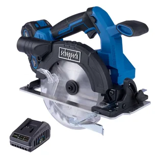 Akku-Handkreissäge BC-HCS165-X Scheppach - Sägeblatt Ø165mm | Schnitttiefe max. 55mm bei 45° | LED | inkl. 2Ah Akku + 2,4A Ladegerät de Scheppach – image du produit 3 sur 4