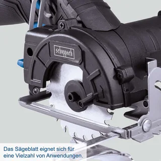 Akku-Handkreissäge C-HCS85-12/2 Scheppach - 12V | 20 Zähne | 1,1mm Schnittstärke | Ø85 mm x Ø15 mm x 0,8 mm | inkl. 2 Akkus und Ladegerät fra Scheppach – produktbillede 5 af 5
