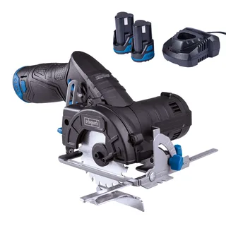 Akku-Handkreissäge C-HCS85-12/2 Scheppach - 12V | 20 Zähne | 1,1mm Schnittstärke | Ø85 mm x Ø15 mm x 0,8 mm | inkl. 2 Akkus und Ladegerät fra Scheppach – produktbillede 1 af 5