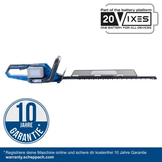 Akku Heckenschere BC-HT720-X Scheppach | Brushless | Schnittlänge 650mm | Schnittstärke 30mm | inkl. 2x 2Ah Akku + 2,4A Doppelladegerät by Scheppach – product image 2 of 5