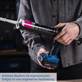 Akku-Kartuschenpistole C-SEG310-X Scheppach - 20V | 2000N Auspresskraft | 0,75-3,58 mm/s | LED-Leuchte | inkl. 2Ah Akku + 2,4A Ladegerät by Scheppach – product image 5 of 5
