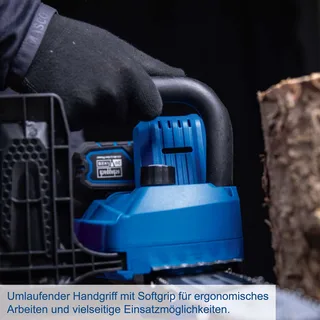 Akku-Kettensäge C-CS254-X Scheppach | Schnittlänge 20cm| Schwert 25,4cm| Schnittgeschwindigkeit 6m/s | inkl. 4Ah Akku & 2,4A Ladegerät de Scheppach – image du produit 2 sur 2