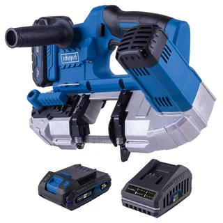 Akku Metallbandsäge C-MBS635-X Scheppach - 20V | 330-630min-1 Drehzahleinstellung | 63,5cm Schnittdurchmesser | inkl. 2Ah Akku & 2,4A Ladegerät de Scheppach – image du produit 1 sur 5