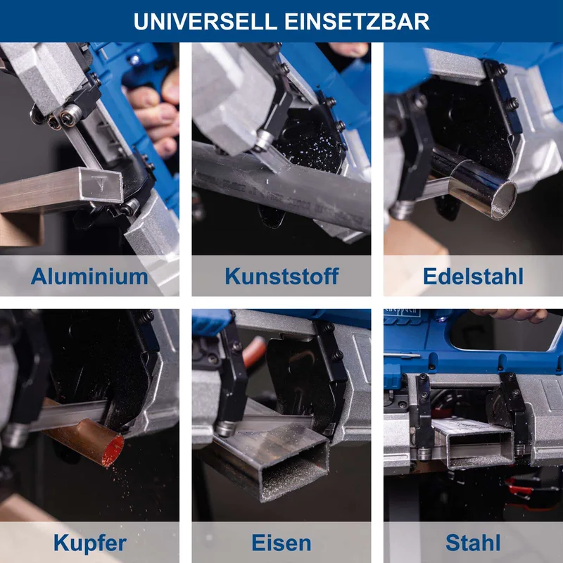 Akku Metallbandsäge C-MBS635-X Scheppach - 20V | 330-630min-1 Drehzahleinstellung | 63,5cm Schnittdurchmesser | inkl. 2Ah Akku & 2,4A Ladegerät de Scheppach – image du produit 5 sur 5