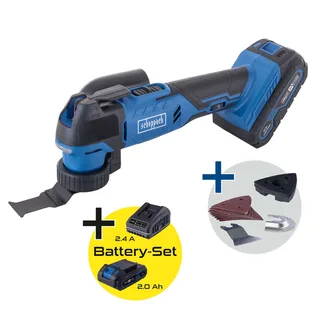Akku-Multifunktionswerkzeug C-MT40-X Scheppach - 20V | 10.000 bis 40.000 min⁻¹ | 6 Stufen | LED-Werkstückbeleuchtung | inkl. 2Ah Akku + 2,4A Ladegerät by Scheppach – product image 3 of 4