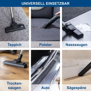Akku Nass-/Trockensauger C-NTS20-X Scheppach - 20V | 20L Behälter | 10kPa Absaugleistung | 1,5m Schlauch | inkl. 4Ah Akku + 2,4A Ladegerät von Scheppach – Produktbild 5 von 5