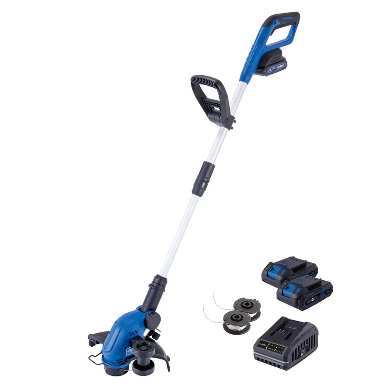 Akku-Rasentrimmer C-LT300-X Scheppach - 20V | Schnittbreite 300mm | Fadenlänge 3m | Höhenverstellung 270mm | inkl. 2x 2Ah Akku + 2,4A Ladegerät de Scheppach – image du produit