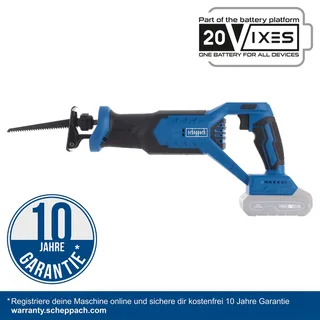 Akku-Säbelsäge BC-RS250-X Scheppach | Brushless | Hublänge 28mm | Hubzahl 0-3000min-1 | LED-Leute | inkl. 2Ah Akku + 2,4A Ladegerät de Scheppach – image du produit 2 sur 2