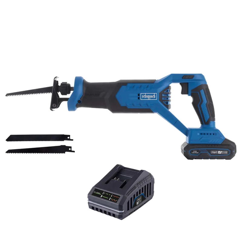 Akku-Säbelsäge BC-RS250-X Scheppach | Brushless | Hublänge 28mm | Hubzahl 0-3000min-1 | LED-Leute | inkl. 2Ah Akku + 2,4A Ladegerät de Scheppach – image du produit 1 sur 2