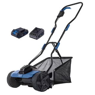 Akku-Spindelmäher C-SPM380-X Scheppach - 20V | 38cm Schnittbreite | 45L | inkl. 2Ah Akku + Ladegerät by Scheppach – product image 1 of 5