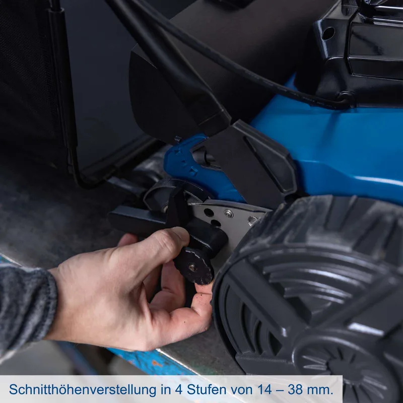 Akku-Spindelmäher C-SPM380-X Scheppach - 20V | 38cm Schnittbreite | 45L | inkl. 2Ah Akku + Ladegerät by Scheppach – product image 4 of 5
