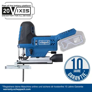 Akku-Stichsäge BC-JS254-X Scheppach | Brushless | Hublänge 25,4mm | Hubzahl 1000-3000min-1 | LED de Scheppach – image du produit 2 sur 2
