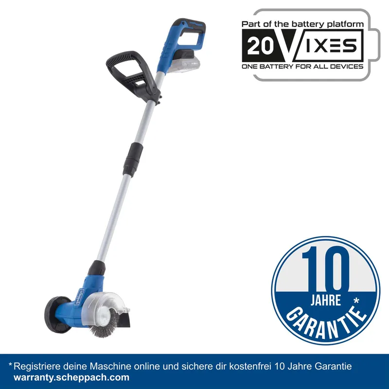 Akku-Unkrautfugenbürste C-FR100-X Scheppach - 20V | inkl. 2Ah Akku + 2,4A Ladegerät de Scheppach – image du produit 3 sur 5