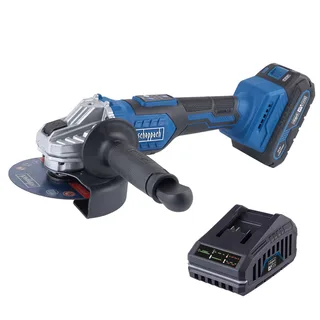 Akku-Winkelschleifer BC-AG125-X Scheppach | Brushless | Schleifscheiben Ø125mm | Drehzahl 3000-10000min-1 | inkl. 2Ah Akku & 2,4A Ladegerät by Scheppach – product image 1 of 3