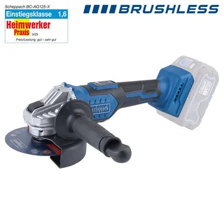 Akku-Winkelschleifer BC-AG125-X Scheppach | Brushless | Schleifscheiben Ø125mm | Drehzahl 3000-10000min-1 by Scheppach – product image 3 of 3