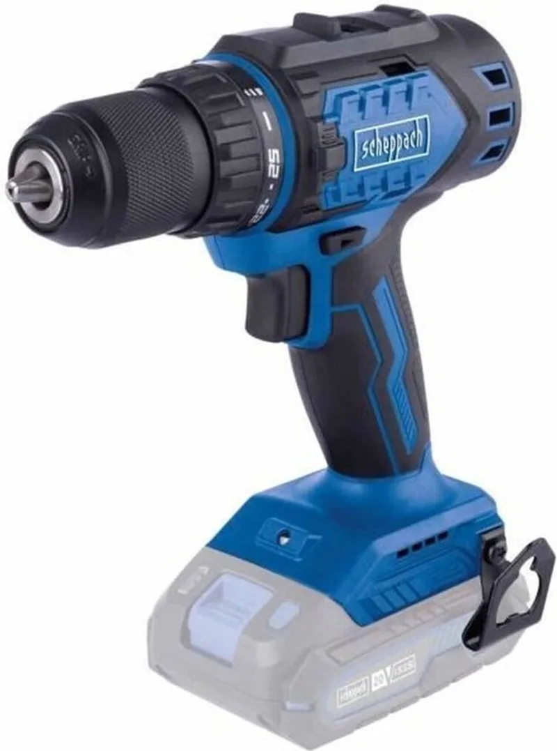 BC-DD60-X Accu Boormachine - Schroefmachine - 20V – Brushless Motor – 60 Nm – 25+1 Koppelstanden – LED Werklamp – Exclusief Accu en Lader van Scheppach – productafbeelding 1 van 3