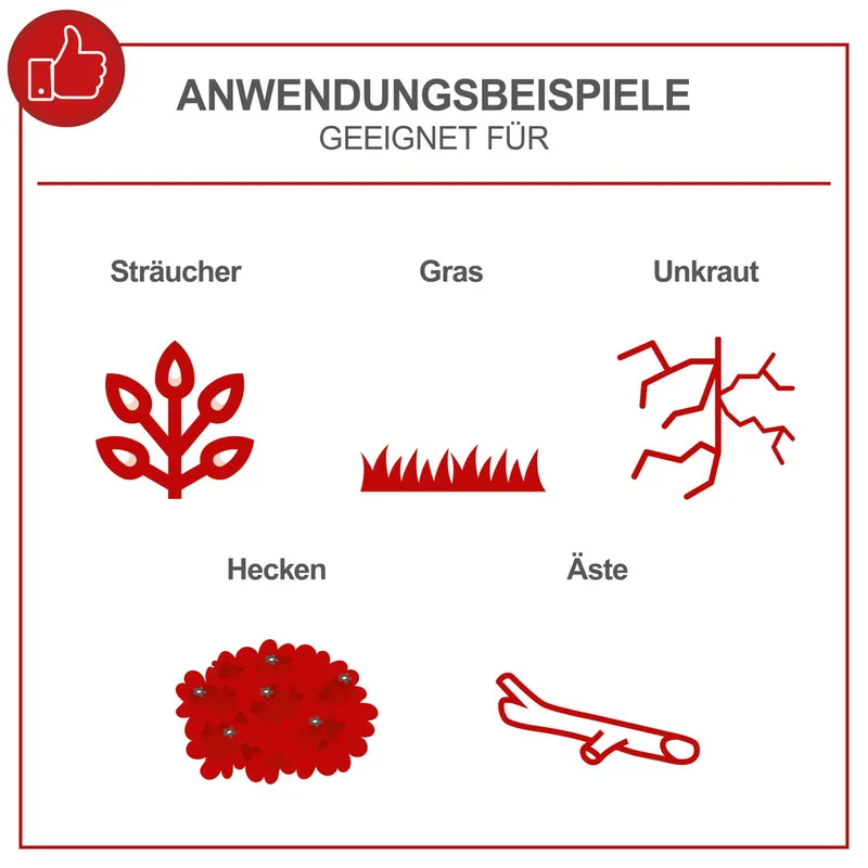 Benzin Multigartengerät MT33P Scheppach - 1,22 PS | 900W | 4in1 - Rasentrimmer | Kettensäge | Motorsense | Heckenschere | inkl. Schultergurt by Scheppach – product image 4 of 5