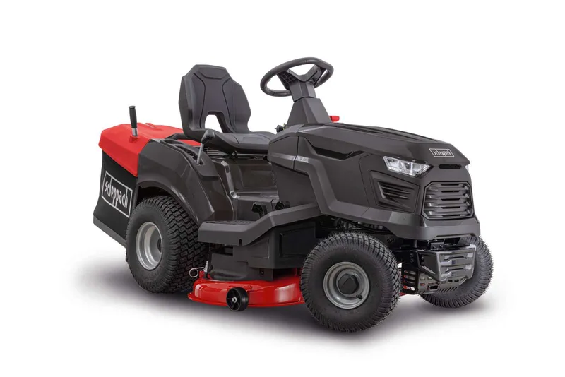Benzin Rasentraktor TMR452-98H-RD Scheppach - 12,5PS | 98cm Schnittbreite | 30-90mm Schnitthöhe | LED | E-Start | 245L Fangbox | bis zu 5000m² Fläche von Scheppach – Produktbild 1 von 5