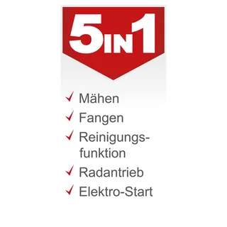 Benzin Rasentraktor TMR452-98H-RD Scheppach - 12,5PS | 98cm Schnittbreite | 30-90mm Schnitthöhe | LED | E-Start | 245L Fangbox | bis zu 5000m² Fläche von Scheppach – Produktbild 2 von 5
