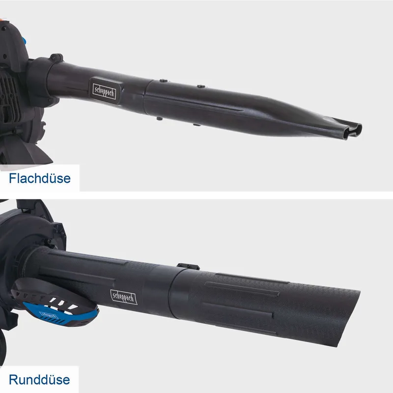 Benzine bladblazer PLB32 - 4-in-1 - 0,75 kW / 1,0 PK - 25,4 cc - 260 km/u - Luchtvolume tot 678 m³/u - Opvangzak 35 liter von Scheppach – Produktbild 4 von 5