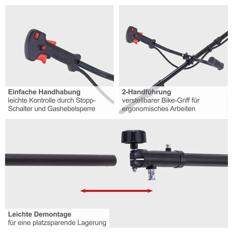 Benzine Bosmaaier PBC520 - 2-takt van Scheppach – productafbeelding 5 van 5