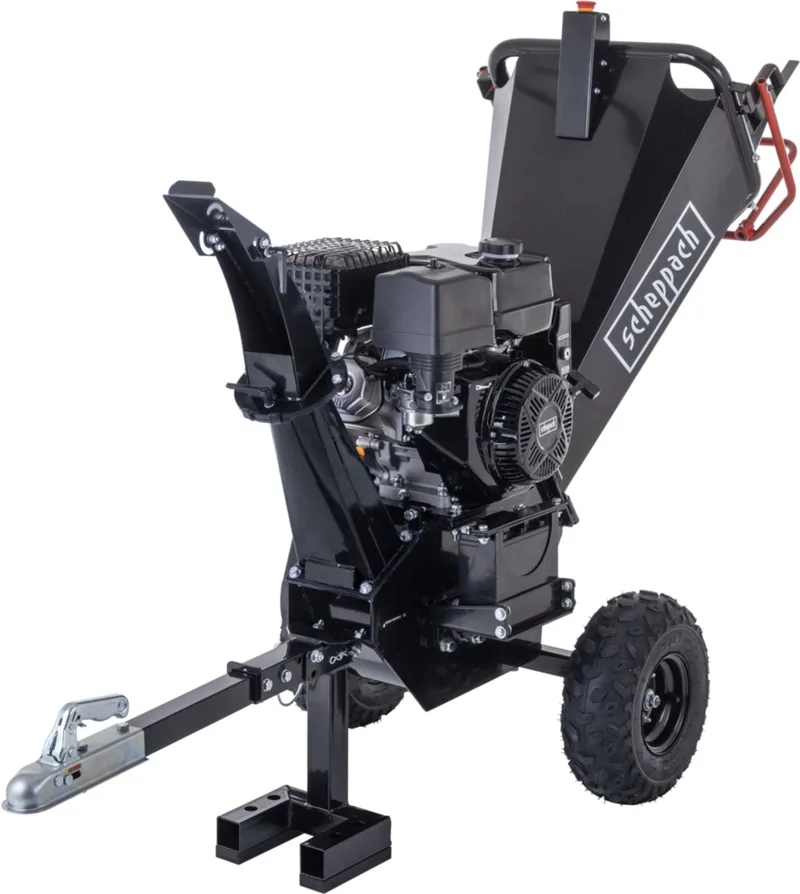 Benzine Hakselaar PGS420E - 420cc - 6.5L - 9 kW - Max. takdiameter: 120 mm - 3600 rpm fra Scheppach – produktbillede 1 af 5