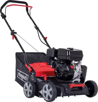 Benzine Verticuteermachine SC55P - 212cc - 4000W - 40cm werkbreedte - Voor gazons tot 1400m² - 4 dieptestanden (van -15 tot +15mm) - 40L opvangbak van Scheppach – productafbeelding 1 van 5