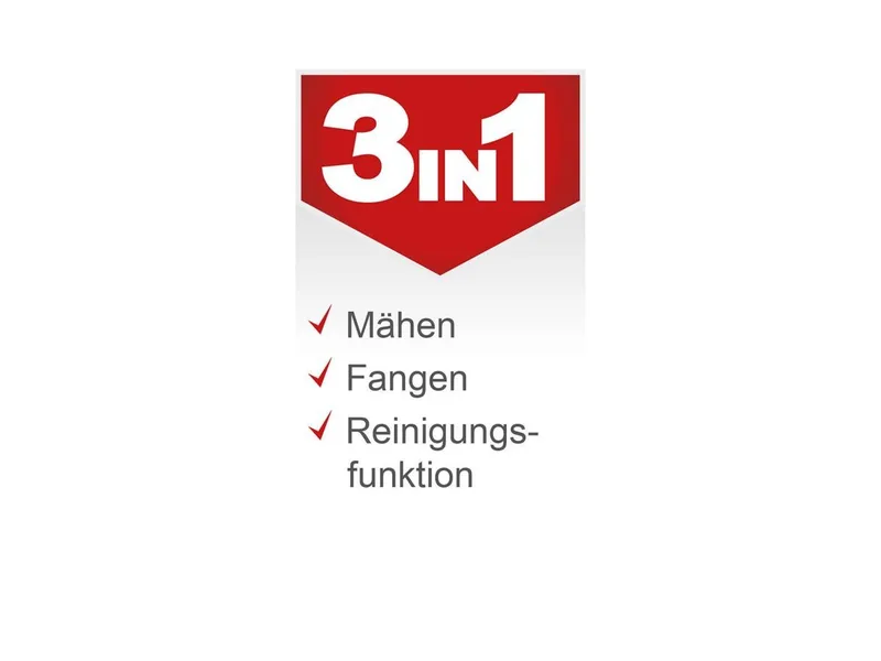 Benzinrasenmäher RM420 3in1, 42 cm Schnittbreite, (Set, inkl. 0,6 L Ölflasche), 3,3 PS mit Reinigungsfunktion von Scheppach, Rot, Schwarz – Produktbild 3 von 5