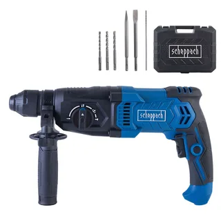 Bohrhammer DH2260 Scheppach - 1050W | 3 Joule Schlagkraft | 5500bpm | SDS-Plus | 26mm Bohrleistung Beton | 4in1 Funktion | Variable Drehzahl by Scheppach – product image 1 of 5