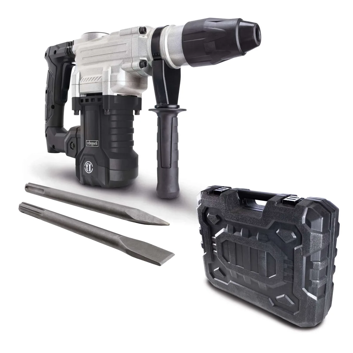Bohrhammer RBH1600M Scheppach Black - 1600W | 10Joule | SDS-Max | inkl. Koffer, Spitz- & Flachmeißel från Scheppach – produktbild