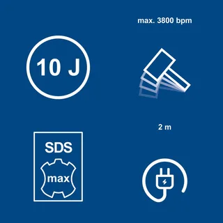 Boorhamer DH1600MAX van Scheppach – productafbeelding 3 van 5