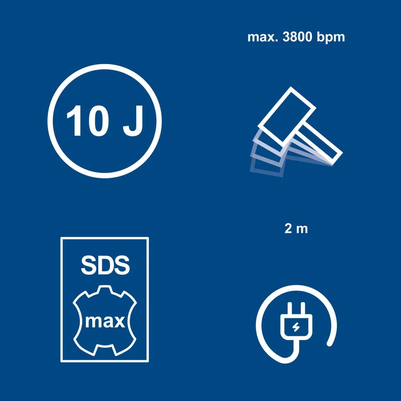 Boorhamer DH1600MAX van Scheppach – productafbeelding 3 van 5