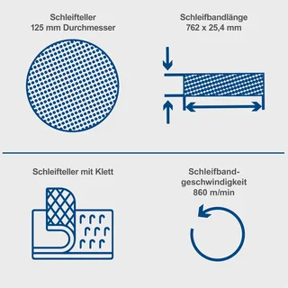 BTS700 Band-schijfschuurmachine 5" 4903304901 van Scheppach – productafbeelding 2 van 5