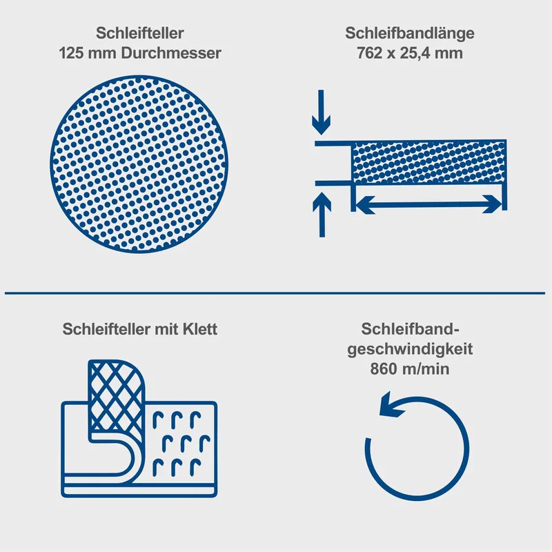 BTS700 Band-schijfschuurmachine 5" 4903304901 van Scheppach – productafbeelding 2 van 5