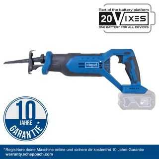 C-RS100-X - Reciprozaag - 20V IXES Systeem - 20 mm Slaglengte - Variabele Snelheid 0-2800 spm by Scheppach – product image 2 of 2