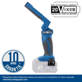 C-WL20-X - Accu LED Werklamp - 20V IXES - 300 Lumen - 270° Draaibaar & 180° Kantelbaar de Scheppach, Bleu – image du produit 2 sur 5