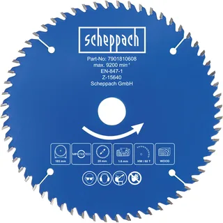 Cirkelzaagblad O165 60 Tanden de Scheppach – image du produit 1 sur 5