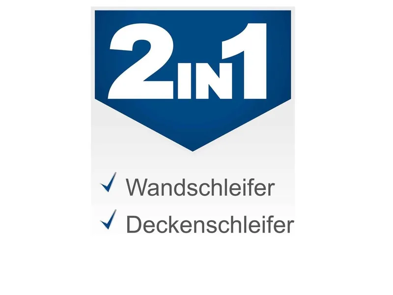 Deckenschleifer DS930, max. 7500 U/min, 7500 U/min, 2500 m/min, (Set, 29-tlg), 2in1Trockenbauschleifer Langhalsschleifer by Scheppach – product image 2 of 5