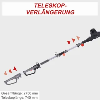 Elektrische Heggenschaar ETHT500 - 500W - 1500 rpm - snijlengte 450mm - snijdikte tot 16mm - (telescopisch) de Scheppach – image du produit 4 sur 5
