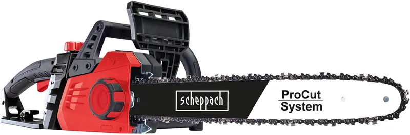 Elektrische Kettingzaag CSE2600 - 2400W - 45,5cm zaagblad - 44cm zaagdiameter - 15 m/s zaagsnelheid van Scheppach – productafbeelding 1 van 5
