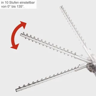 Elektrische Telescopische Heggenschaar ETHT1000 - 1000W - Takdikte Ø20mm - Met Schouderriem - Totale lengte van 2590 mm Voor Eenvoudig Werken op Hoogte van Scheppach – productafbeelding 5 van 5