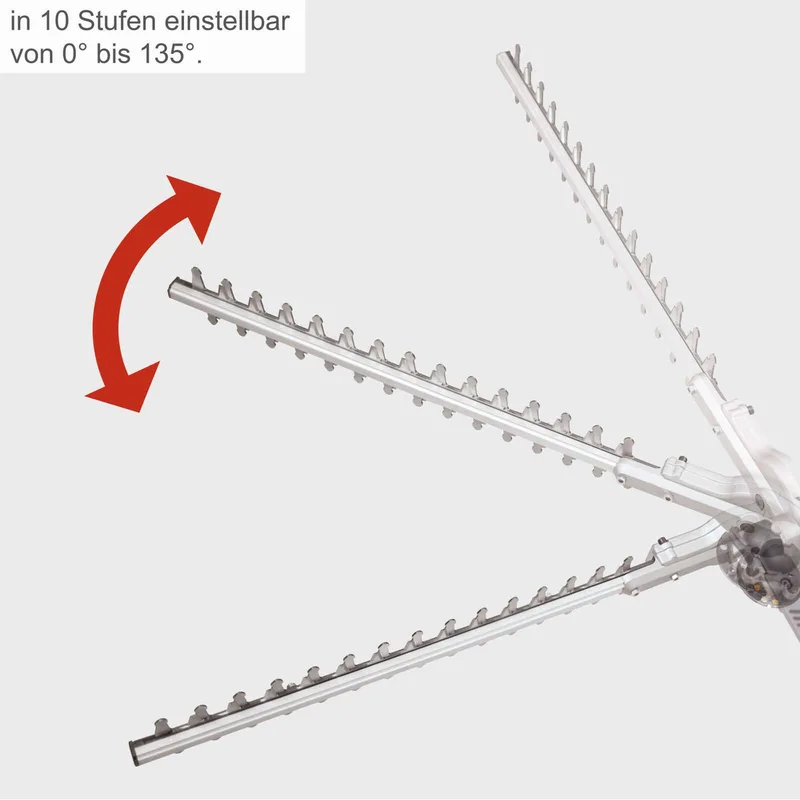 Elektrische Telescopische Heggenschaar ETHT1000 - 1000W - Takdikte Ø20mm - Met Schouderriem - Totale lengte van 2590 mm Voor Eenvoudig Werken op Hoogte van Scheppach – productafbeelding 5 van 5