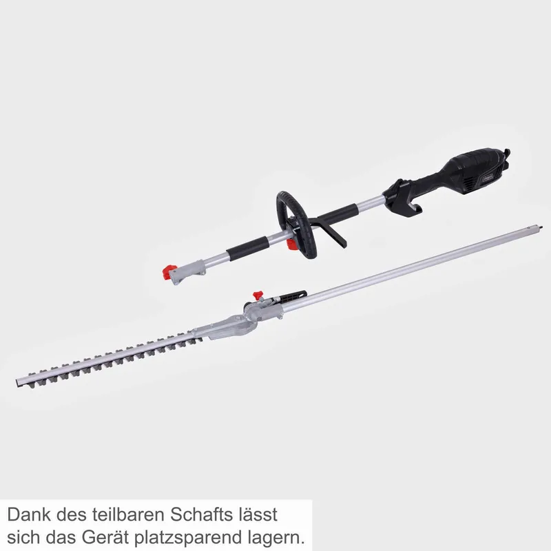 Elektrische Telescopische Heggenschaar ETHT1000 - 1000W - Takdikte Ø20mm - Met Schouderriem - Totale lengte van 2590 mm Voor Eenvoudig Werken op Hoogte van Scheppach – productafbeelding 4 van 5