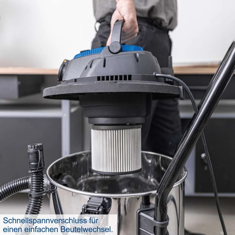 Elektro Nass-/Trockensauger VC50 Scheppach - 1400W | 3m Schlauchlänge | 5m Anschlusskabel | 50L Fassungsvermögen | 20kPa de Scheppach – image du produit 3 sur 4