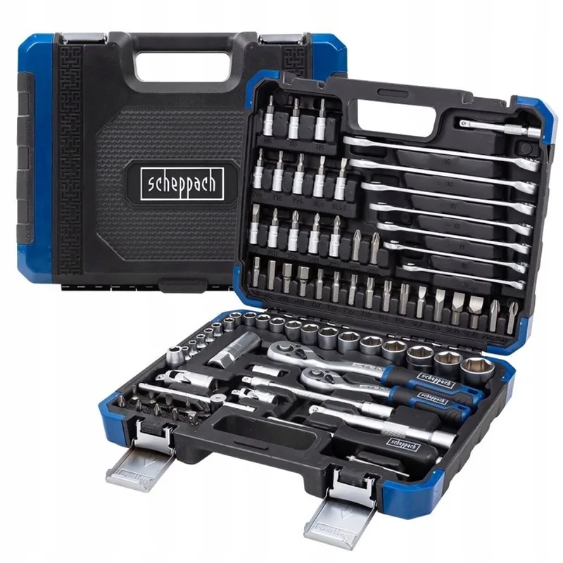 Gereedschapset 82 Delen 1/4" & 3/8" Professioneel by Scheppach, Blue – product image
