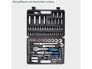 Gereedschapskist TB94 - Gereedschapsset - 94-delig by Scheppach, Black – product image 4 of 5