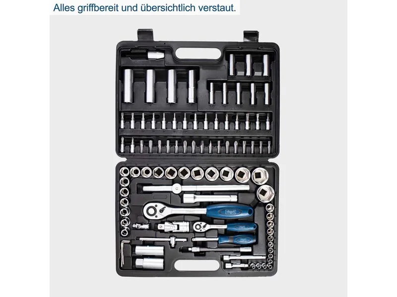 Gereedschapskist TB94 - Gereedschapsset - 94-delig by Scheppach, Black – product image 4 of 5
