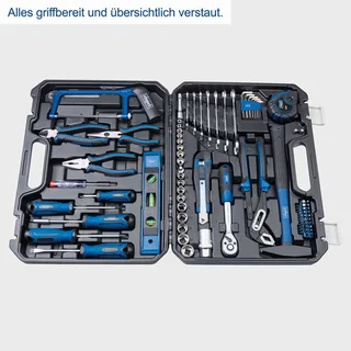 Werkzeugkoffer WZK120 Scheppach - 96-tlg. CV Werkzeugset | gefüllt von Scheppach, Schwarz – Produktbild 4 von 5